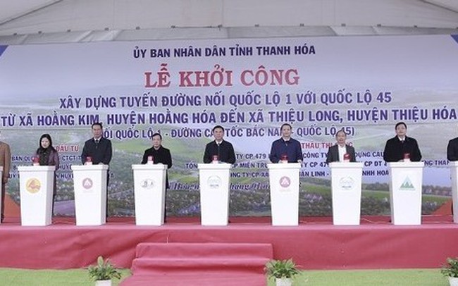 Thanh Hoá: Khởi công tuyến đường nối 2 quốc lộ hơn 1.400 tỷ đồng